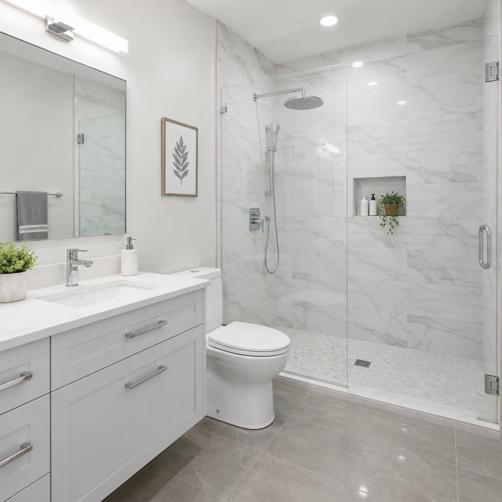 Walk-in shower remodel