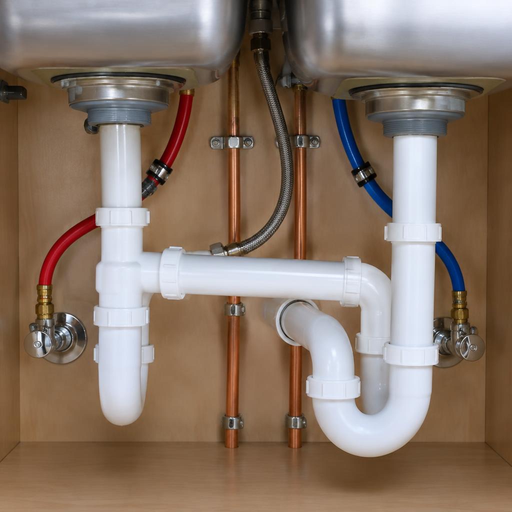 Under-sink repipe